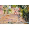 Serge Belloni (1925-2005) – Montmartre Rue de l’abreuvoir au printemps huile sur bois vers 1980 | Biron 