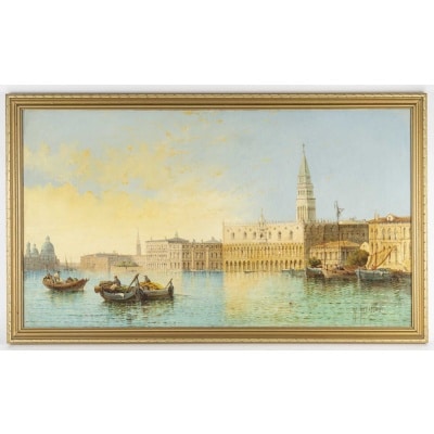 William MEADOWS 1825-1901 Le grand Canal de Venise