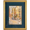 Serge Belloni (1925-2005) – Ruelle Fleurie de la Venise Authentique huile sur panneau vers 1980 | Biron 