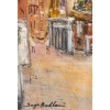 Serge Belloni (1925-2005) – Ruelle Fleurie de la Venise Authentique huile sur panneau vers 1980 | Biron 