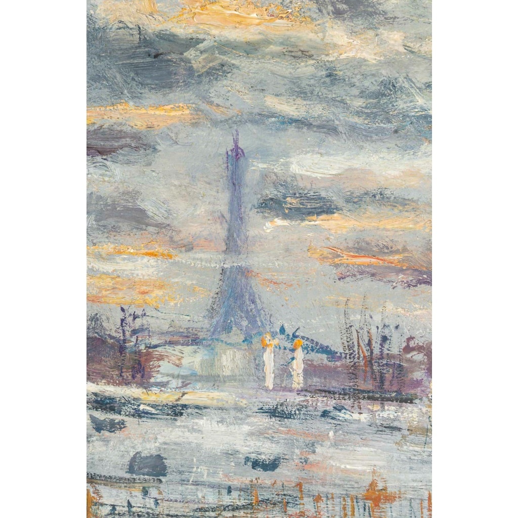 Serge Belloni (1925-2005) – La Place de la Concorde huile sur toile datée 1973 | Biron 