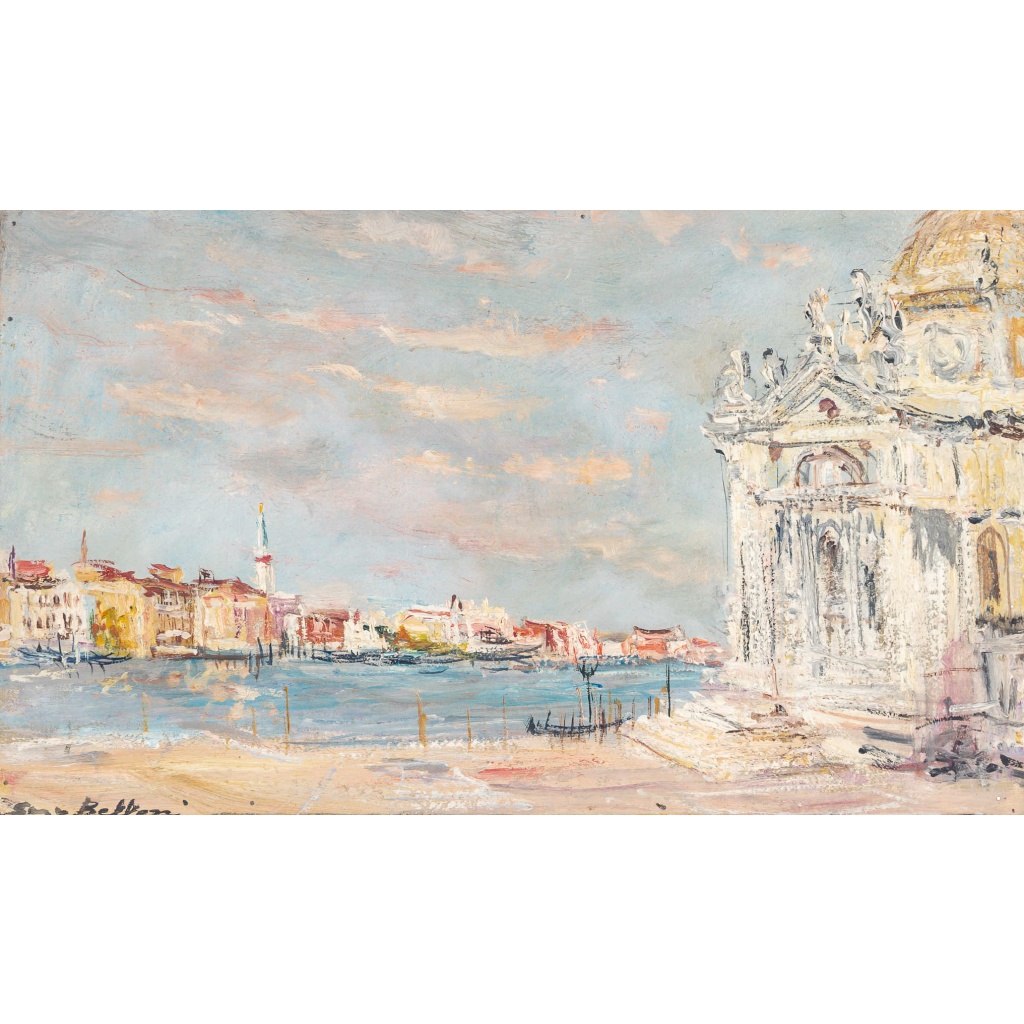 Serge Belloni (1925-2005) – Venise Vue Emblématique du Grand Canal huile sur toile vers 1979 | Biron 
