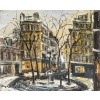 Serge Belloni (1925-2005) – La Place Furstenberg sous la neige huile sur toile vers 1970 | Biron 
