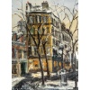 Serge Belloni (1925-2005) – La Place Furstenberg sous la neige huile sur toile vers 1970 | Biron 