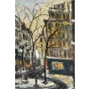 Serge Belloni (1925-2005) – La Place Furstenberg sous la neige huile sur toile vers 1970 | Biron 