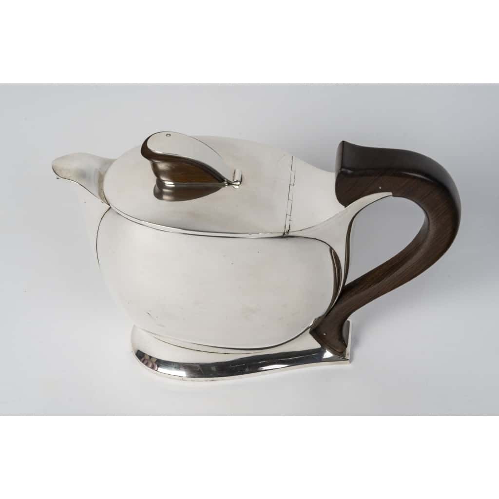 JEAN TETARD – Verseuse en argent massif ART DECO vers 1930 | Biron 