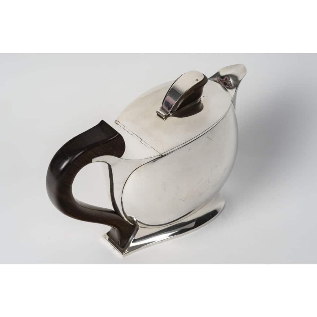 JEAN TETARD – Verseuse en argent massif ART DECO vers 1930 | Biron 