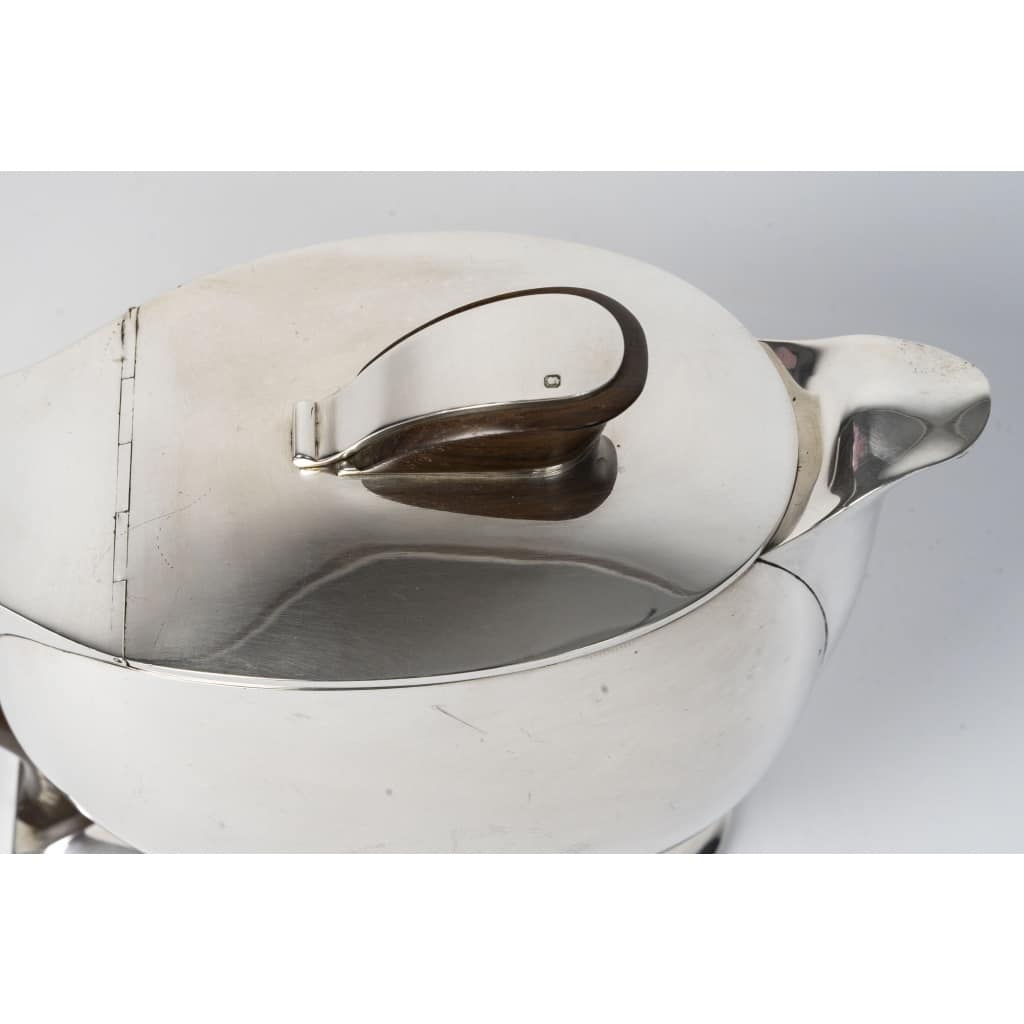 JEAN TETARD – Verseuse en argent massif ART DECO vers 1930 | Biron 