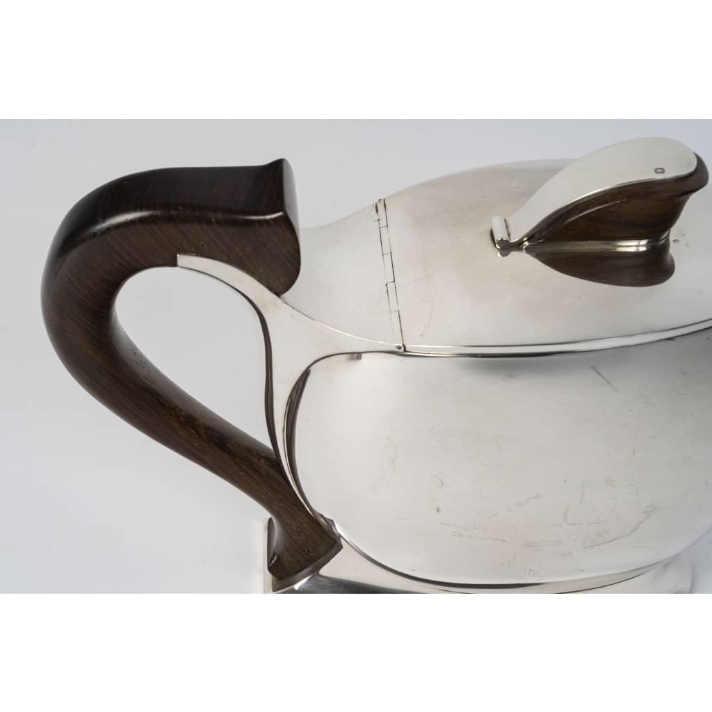 JEAN TETARD – Verseuse en argent massif ART DECO vers 1930 | Biron 