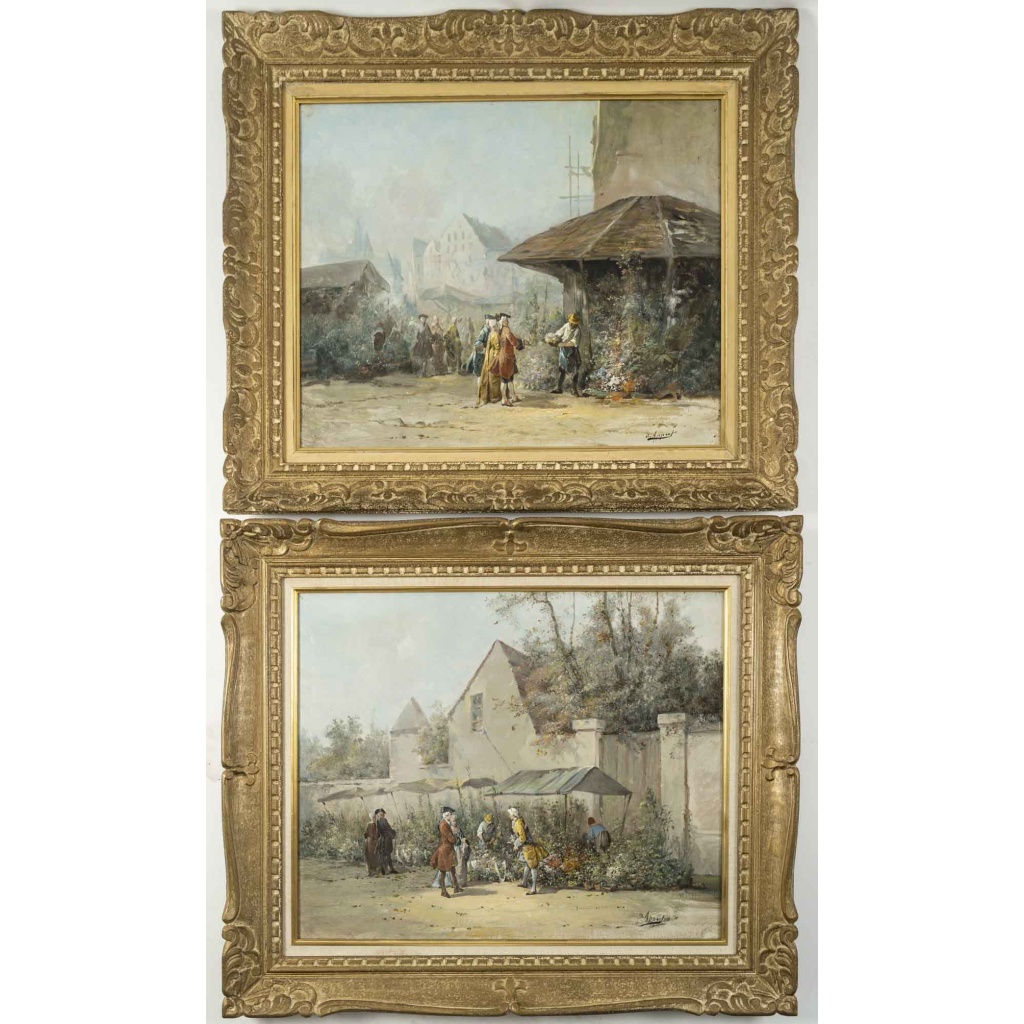 Une paire de tableaux paysages, Appert Georges | Biron 