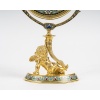 Miroir de table en bronze doré et émail cloisonné, période Napoléon III. | Biron 