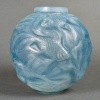 Vase « Formose » verre opalescent patiné bleu de René LALIQUE | Biron 