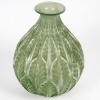 Vase « Malesherbes » verre blanc patiné vert de René LALIQUE | Biron 