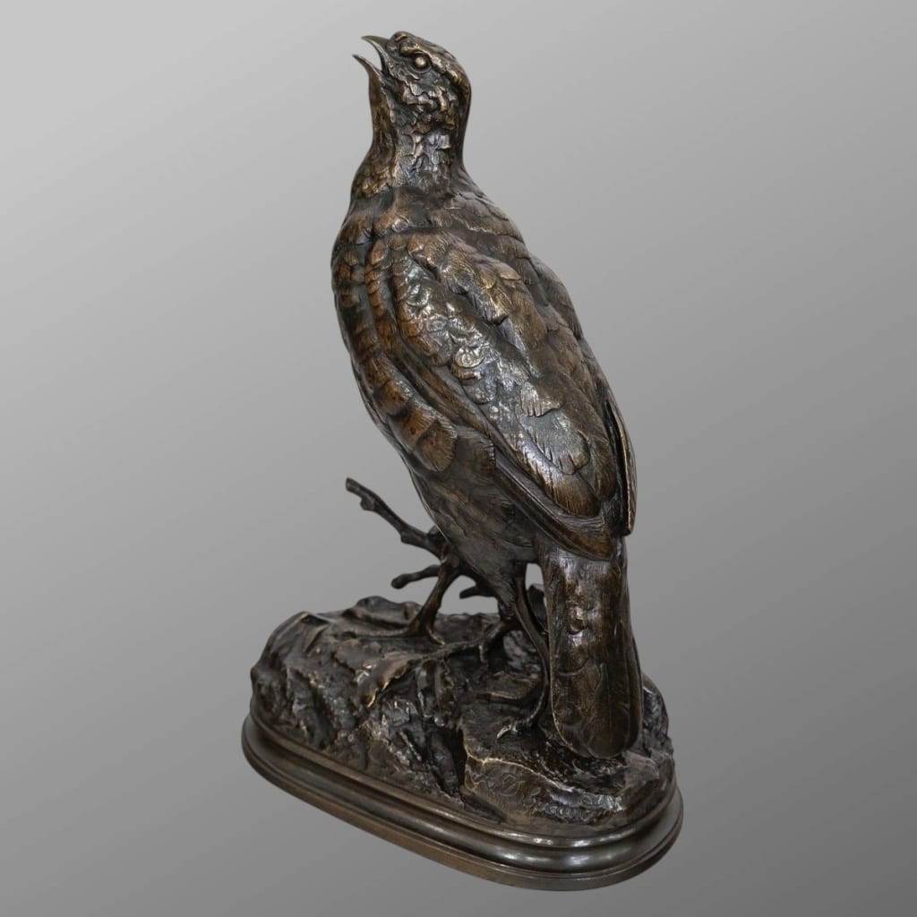 Sculpture – La Perdrix , Alfred Dubucand (1828 – 1894) – Bronze | Biron 