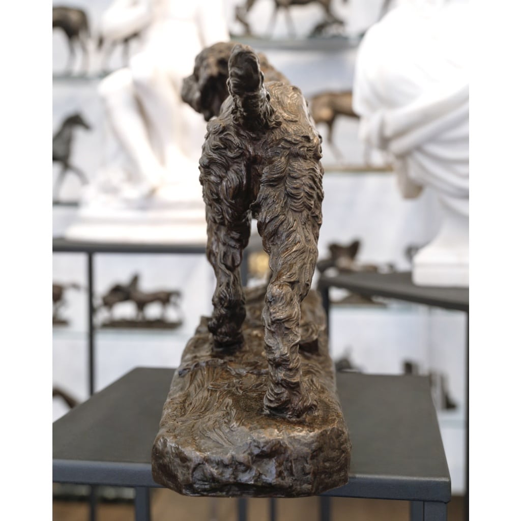 Sculpture – Le Chien Marco , Charles Valton (1851-1918) – Bronze | Biron 
