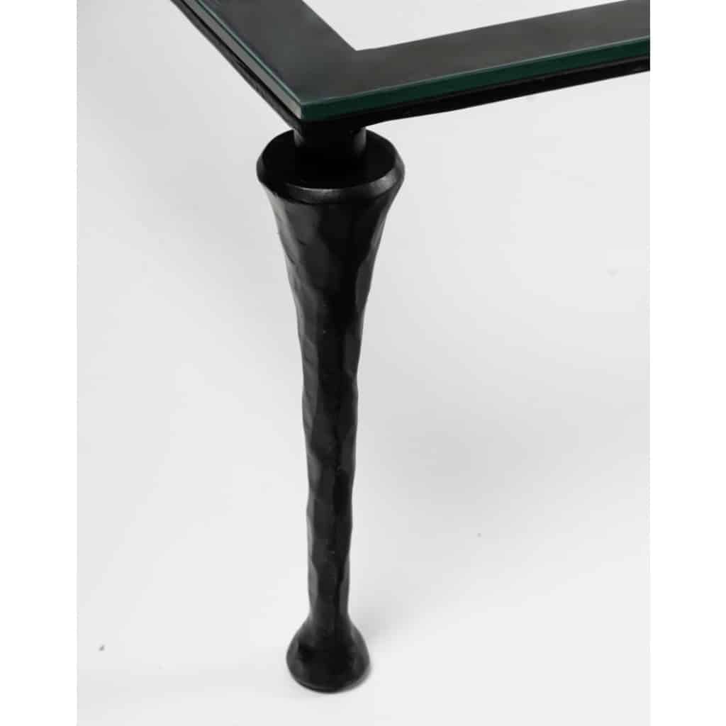 1960 Grande table basse en fer forgé par Maison Roche | Biron 