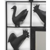 1950, Paire de miroirs en fer forgé, Atelier Marolles & Jean Touret | Biron 