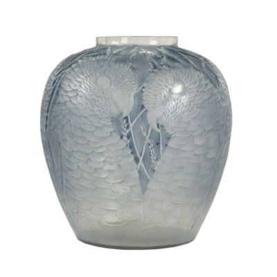 Rene Lalique Vase" Alicante"