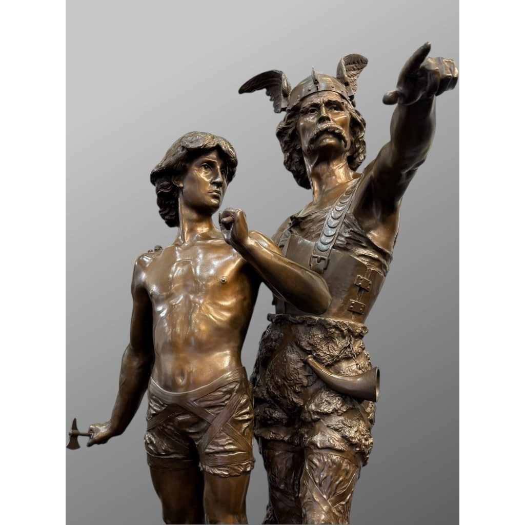Sculpture – Pro Patria , Émile – Louis Laporte (1858-1907) – Bronze | Biron 