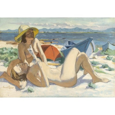 Ernest ROUART (1874-1942) Le bain de soleil