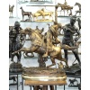 Sculpture – La Fantasia Arabe , Prosper Lecourtier (1851-1924) – Bronze | Biron 