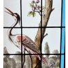 Vitrail vitraux scène lacustre signés L. Collinet (H195cm L192cm) | Biron 
