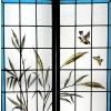Vitrail vitraux scène lacustre signés L. Collinet (H195cm L192cm) | Biron 