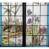 Vitrail vitraux scène lacustre signés L. Collinet (H195cm L192cm) | Biron 
