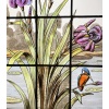 Vitrail vitraux scène lacustre signés L. Collinet (H195cm L192cm) | Biron 