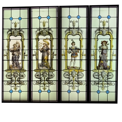 Vitraux les 4 saisons (H167cm L200cm)