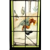 Vitrail au coq H137,5cm L45cm | Biron 