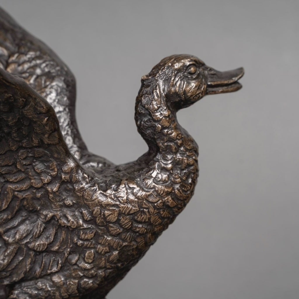 Sculpture – L’ Envol Du Canard , Irénée Félix René Rochard (1906-1984) – Bronze | Biron 