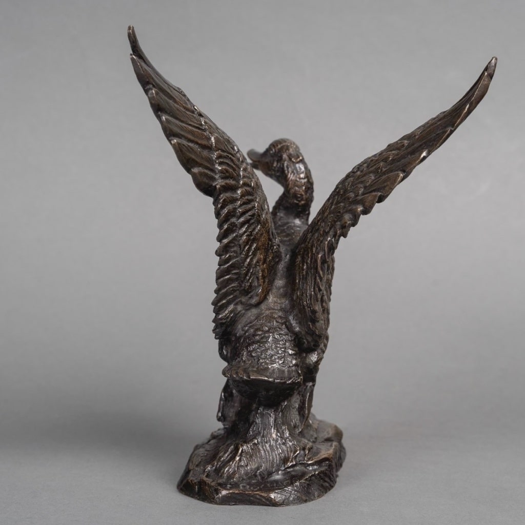 Sculpture – L’ Envol Du Canard , Irénée Félix René Rochard (1906-1984) – Bronze | Biron 
