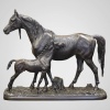 Sculpture – Jument Et Son Poulain , Christophe Fratin (1801-1864) – Bronze | Biron 