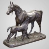 Sculpture – Jument Et Son Poulain , Christophe Fratin (1801-1864) – Bronze | Biron 