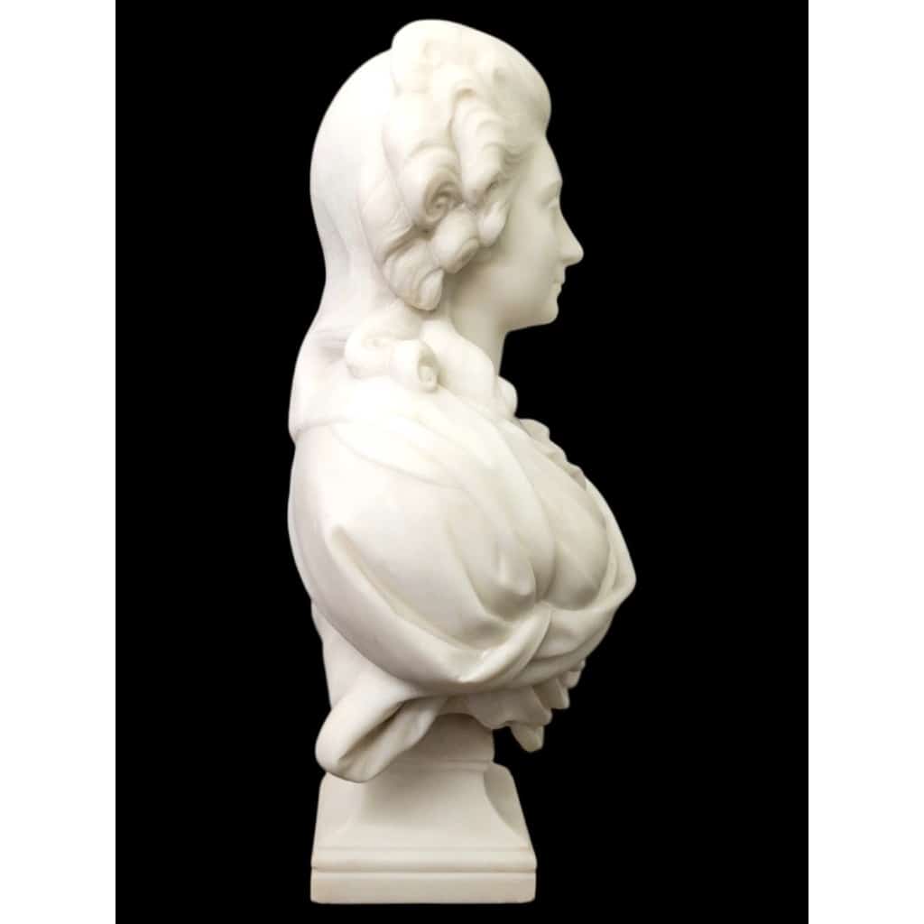Sculpture – Buste « Madame De Pompadour » , Guglielmo Pugi (1850-1915) – Marbre | Biron 