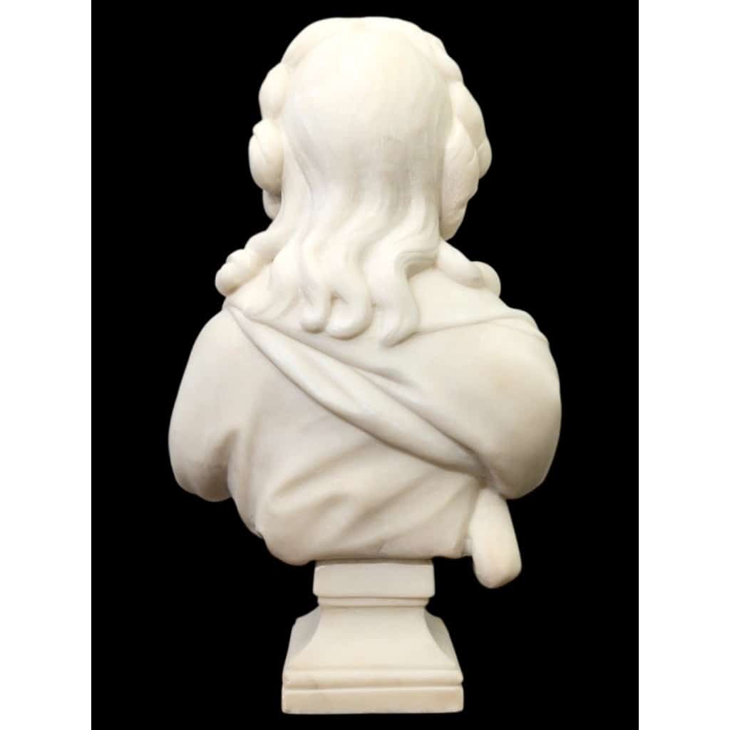 Sculpture – Buste « Madame De Pompadour » , Guglielmo Pugi (1850-1915) – Marbre | Biron 
