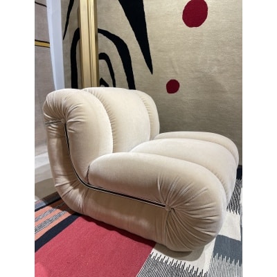 Paire de fauteuils Vélasquez par Mimo Padova. Italie 70s