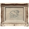 MAILLOL Aristide Nu allongé Fusain sur papier signé certificat d’authenticité | Biron 