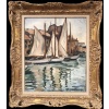 OTHON FRIESZ Emile Les voiles au port de Toulon en 1929 Huile sur toile signée et datée Certificat d’authenticité | Biron 