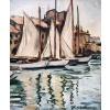 OTHON FRIESZ Emile Les voiles au port de Toulon en 1929 Huile sur toile signée et datée Certificat d’authenticité | Biron 