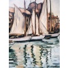 OTHON FRIESZ Emile Les voiles au port de Toulon en 1929 Huile sur toile signée et datée Certificat d’authenticité | Biron 