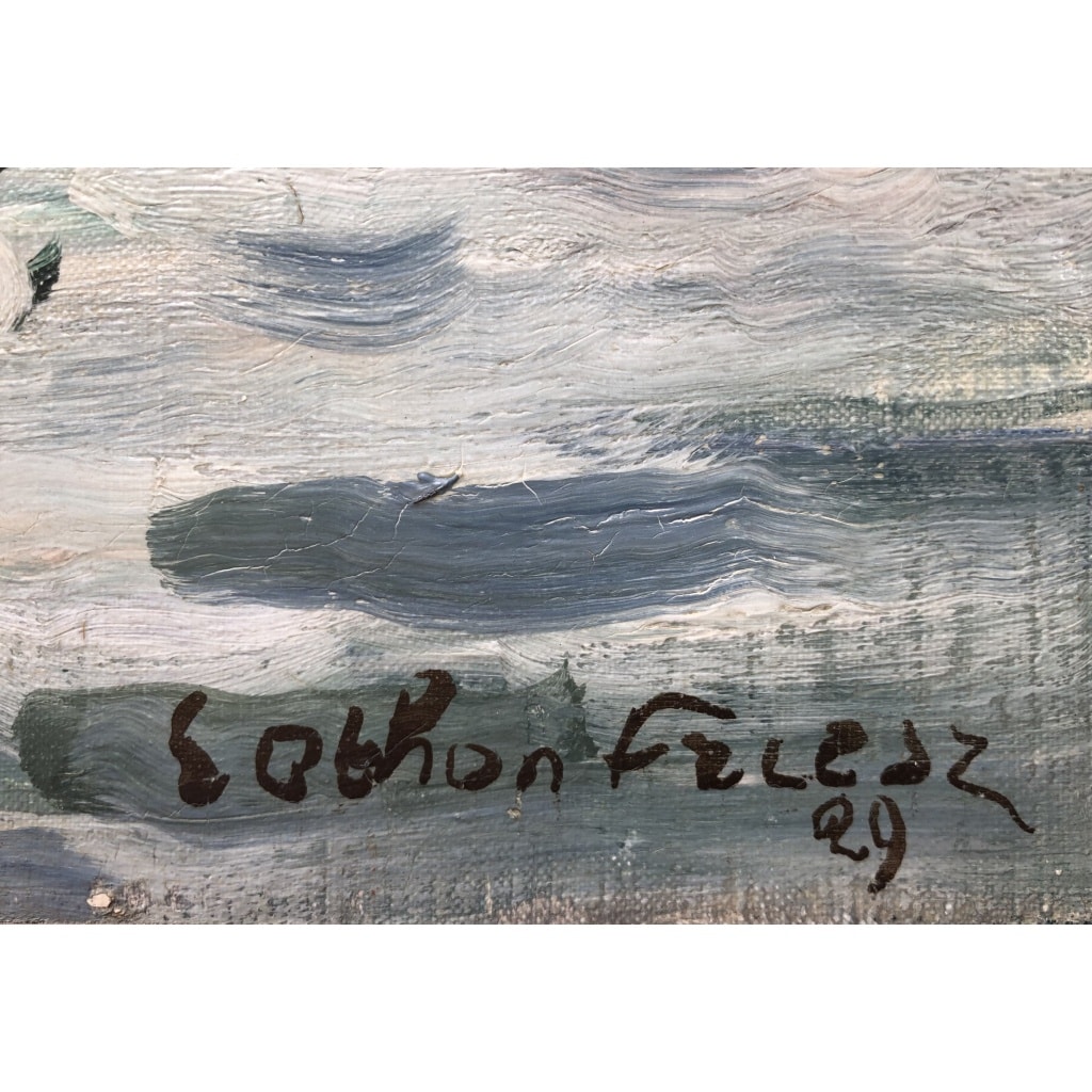 OTHON FRIESZ Emile Les voiles au port de Toulon en 1929 Huile sur toile signée et datée Certificat d’authenticité | Biron 