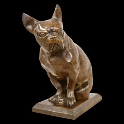 Sculpture - Le Bouledogue , Louis Henri Nicot (1878-1944) - Bois