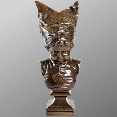 Sculpture - En Pénitence , Nicolas Lecornet Dit Lecorney - Bronze