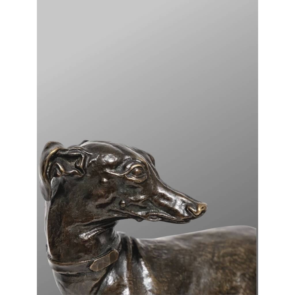 Groupe En Bronze « Deux Levrettes Jouant à La Boule » , Pierre-jules Mêne (1810-1879) | Biron 