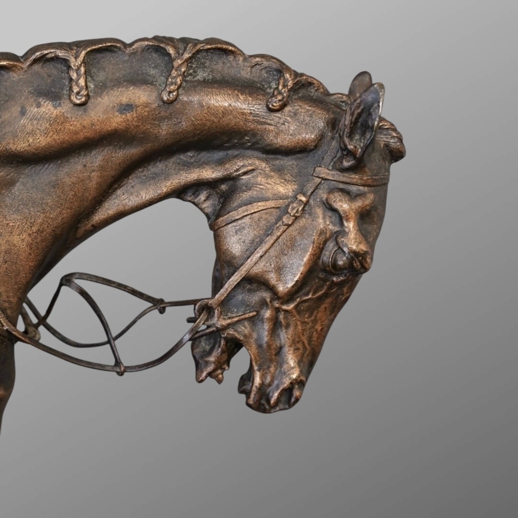 Sculpture – Cheval De Course , Pierre – Jules Mêne (1810-1879) – Bronze | Biron 