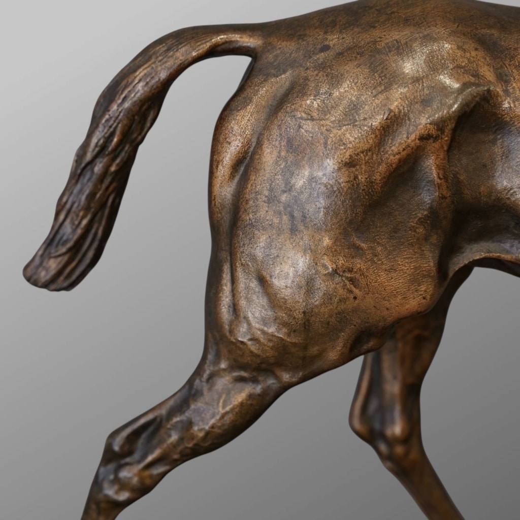 Sculpture – Cheval De Course , Pierre – Jules Mêne (1810-1879) – Bronze | Biron 