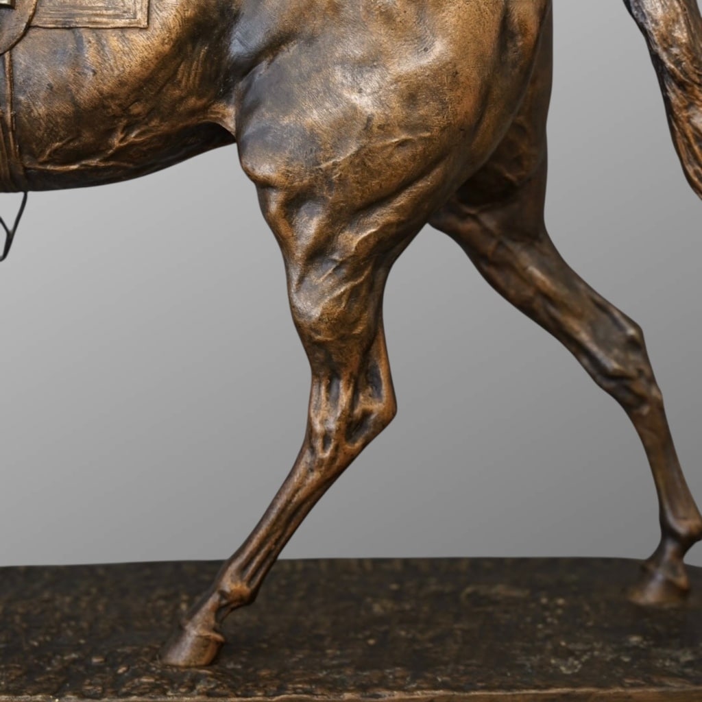 Sculpture – Cheval De Course , Pierre – Jules Mêne (1810-1879) – Bronze | Biron 