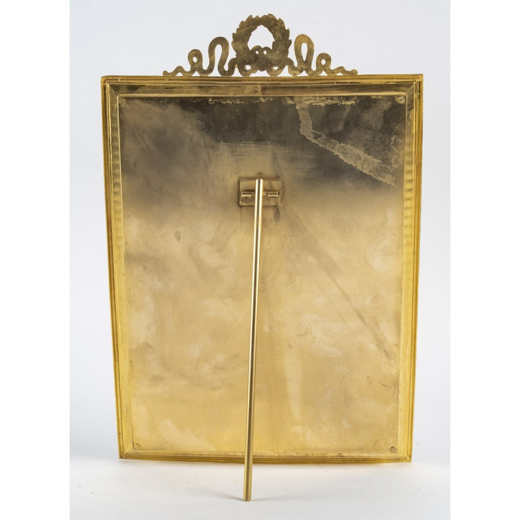 Cadre en bronze doré et velours bordeaux – Napoléon III, XIXe siècle | Biron 